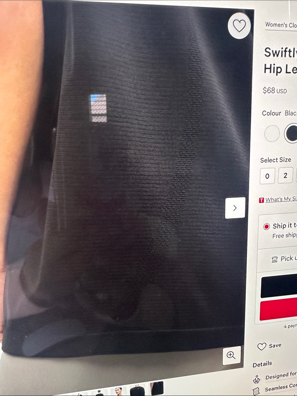 lululemon athletica Black Short Sleeve Crew Tee - Picture 8 of 8
